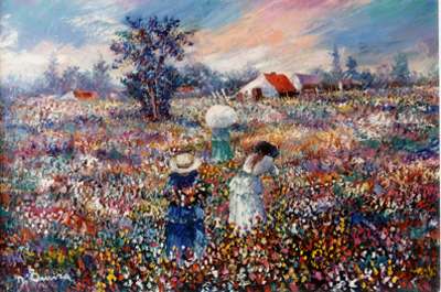 Three Women in a Field