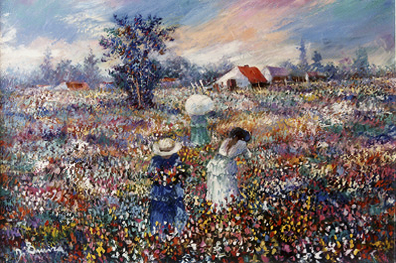 Three Women in a Field